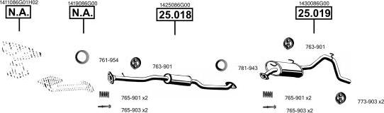 Asmet SU250540 - Impianto gas scarico autozon.pro