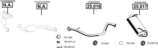 Asmet SU250600 - Impianto gas scarico autozon.pro