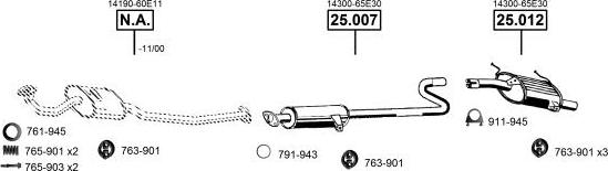 Asmet SU251510 - Impianto gas scarico autozon.pro