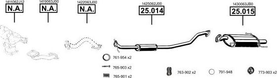 Asmet SU251690 - Impianto gas scarico autozon.pro