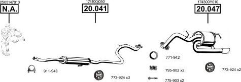 Asmet TO204170 - Impianto gas scarico autozon.pro