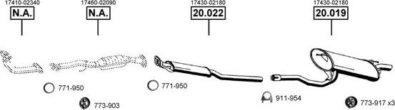 Asmet TO200230 - Impianto gas scarico autozon.pro