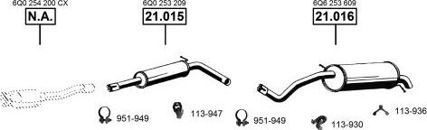 Asmet VA034960 - Impianto gas scarico autozon.pro