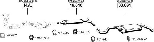 Asmet VA035555 - Impianto gas scarico autozon.pro