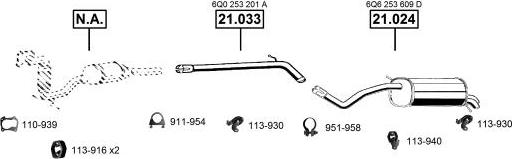 Asmet VA035080 - Impianto gas scarico autozon.pro