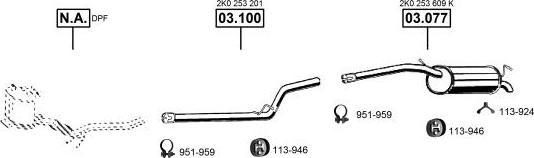 Asmet VA030939 - Impianto gas scarico autozon.pro