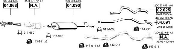 Asmet VA038062 - Impianto gas scarico autozon.pro