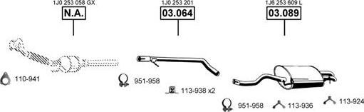 Asmet VA032530 - Impianto gas scarico autozon.pro