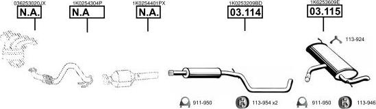 Asmet VA032820 - Impianto gas scarico autozon.pro