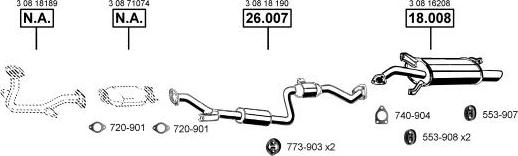 Asmet VO180700 - Impianto gas scarico autozon.pro