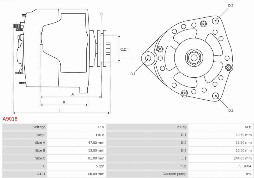 AS-PL A9018 - Alternatore autozon.pro