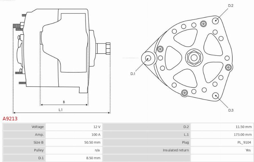 AS-PL A9213 - Alternatore autozon.pro