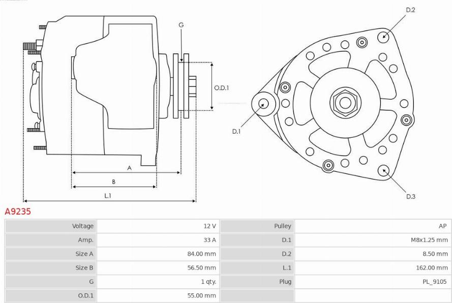 AS-PL A9235 - Alternatore autozon.pro