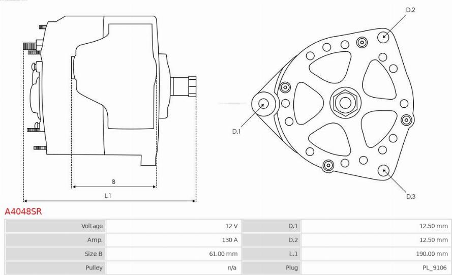 AS-PL A4048SR - Alternatore autozon.pro