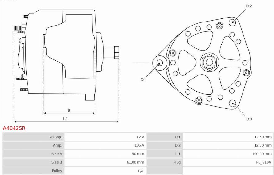 AS-PL A4042SR - Alternatore autozon.pro