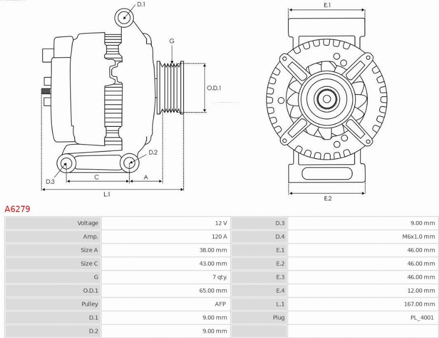 AS-PL A6279 - Alternatore autozon.pro