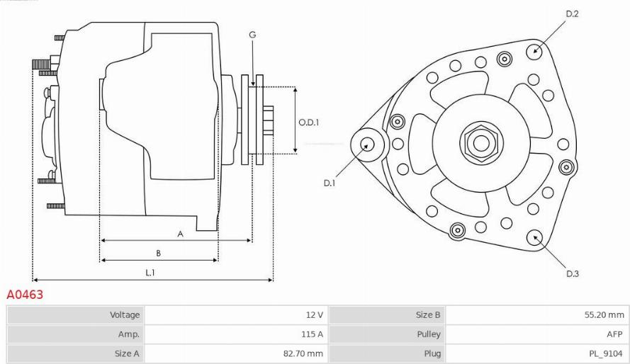 AS-PL A0463 - Alternatore autozon.pro