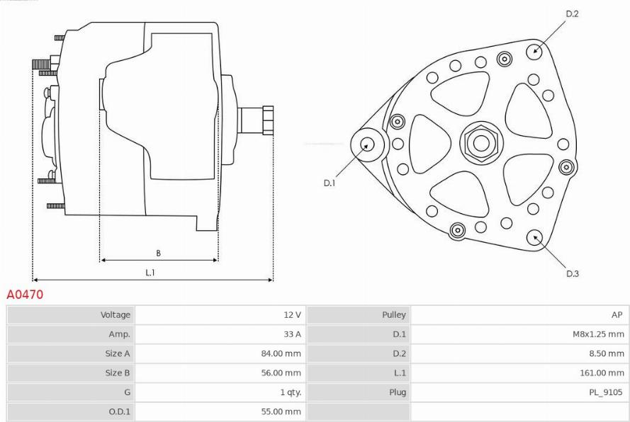 AS-PL A0470 - Alternatore autozon.pro