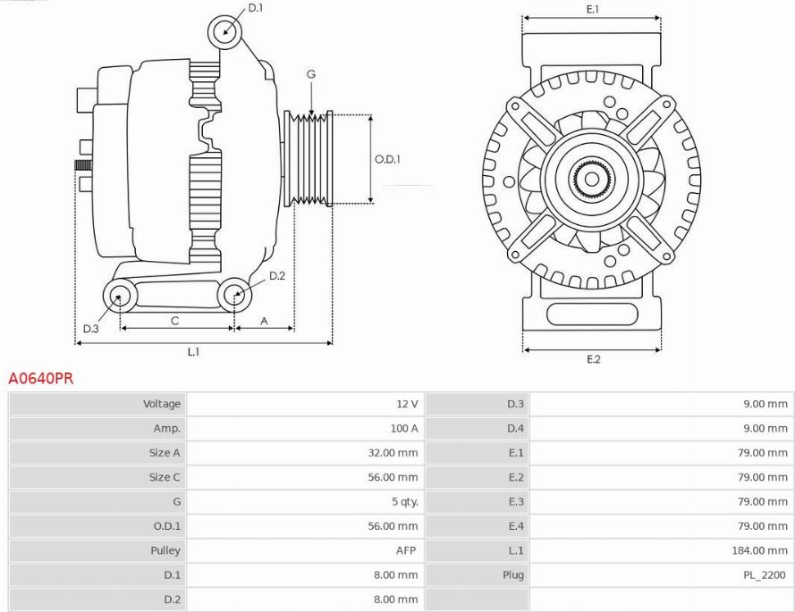 AS-PL A0640PR - Alternatore autozon.pro