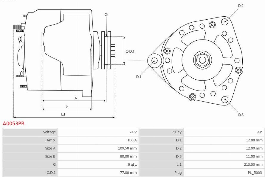 AS-PL A0053PR - Alternatore autozon.pro