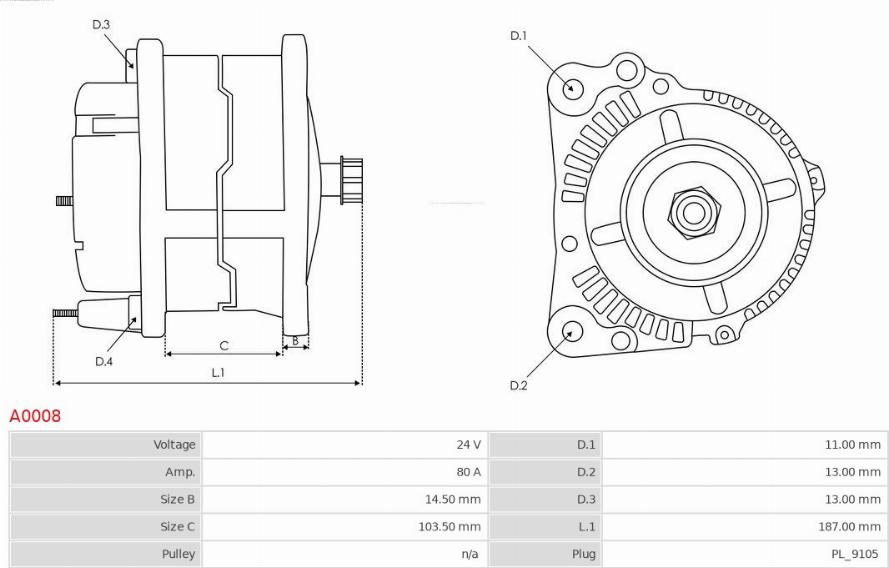 AS-PL A0008 - Alternatore autozon.pro