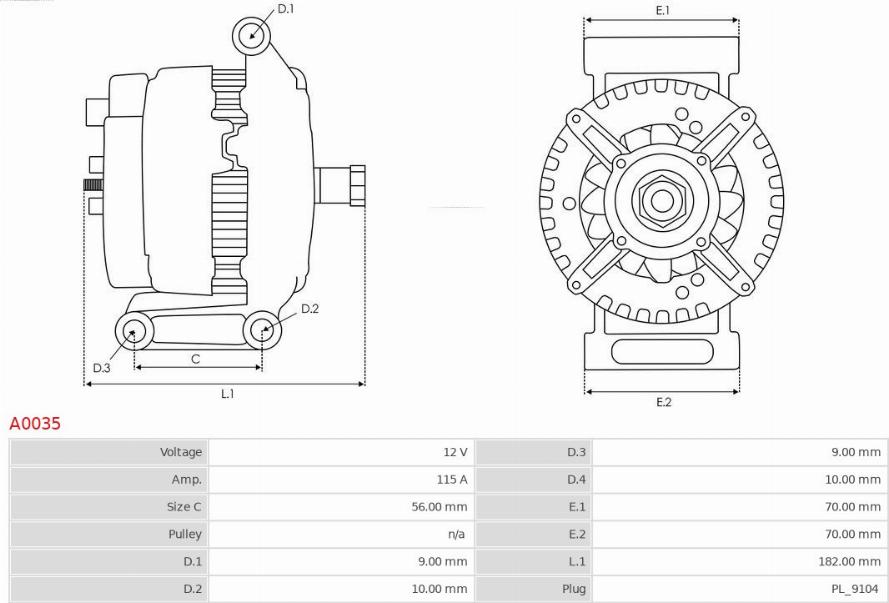 AS-PL A0035 - Alternatore autozon.pro