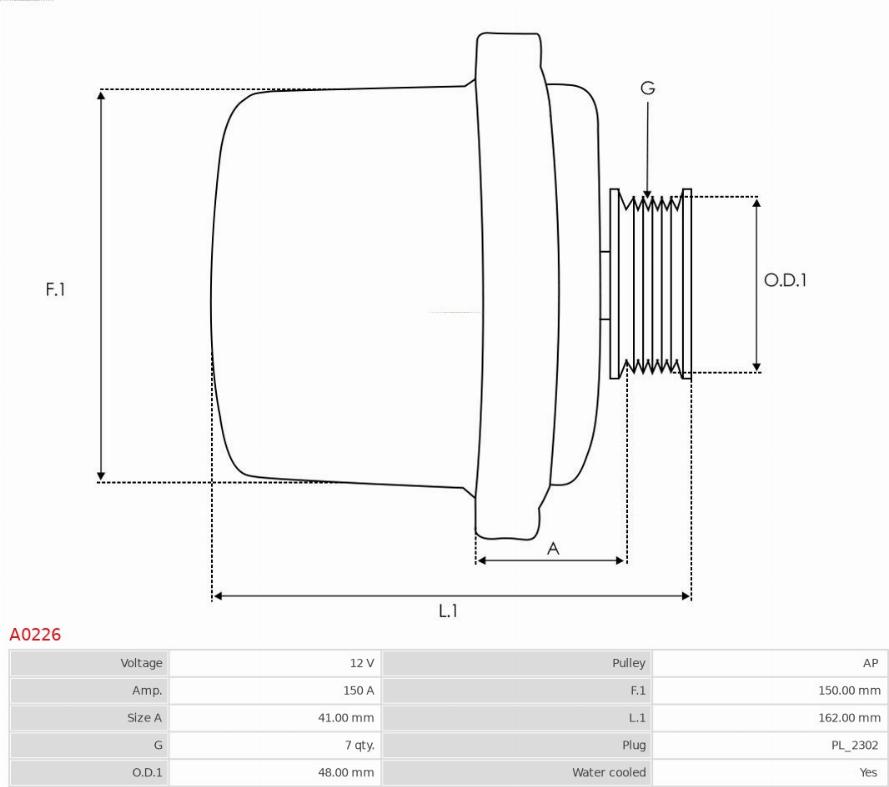 AS-PL A0226 - Alternatore autozon.pro