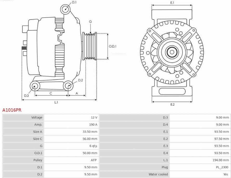 AS-PL A1016PR - Alternatore autozon.pro