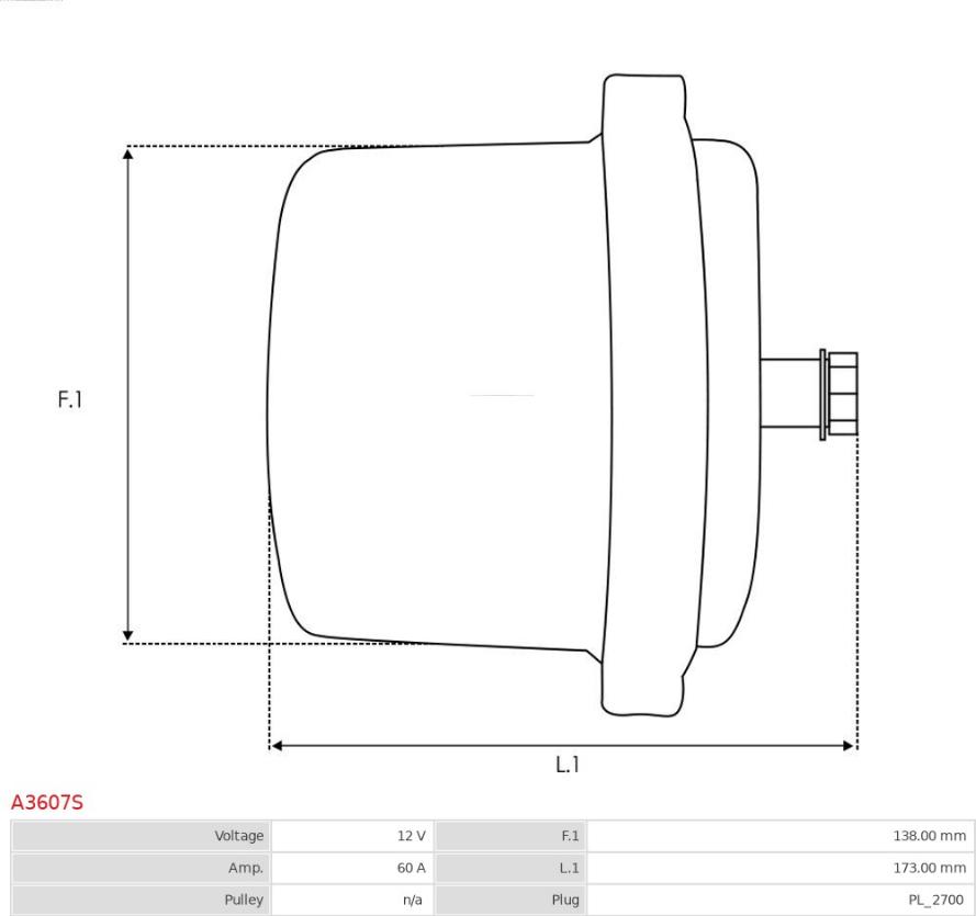 AS-PL A3607S - Alternatore autozon.pro