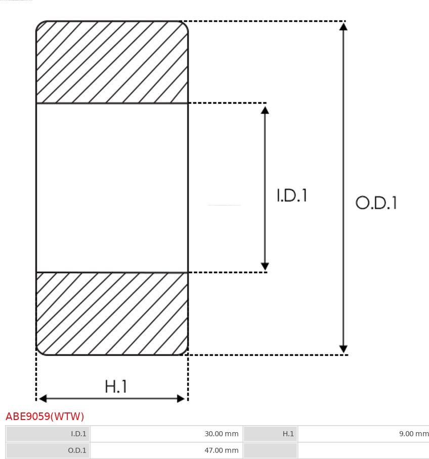 AS-PL ABE9059(WTW) - Supporto / Cuscinetto autozon.pro