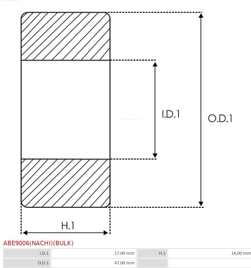 AS-PL ABE9006(NACHI)(BULK) - Supporto / Cuscinetto autozon.pro