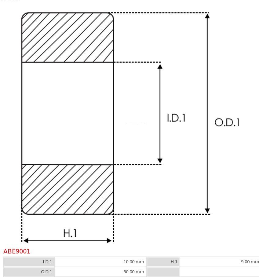 AS-PL ABE9001 - Supporto / Cuscinetto autozon.pro