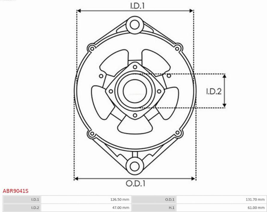 AS-PL ABR9041S - Supporto, flangia generatore-azionamento autozon.pro