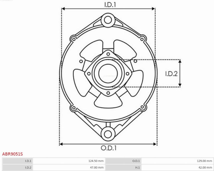 AS-PL ABR9051S - Supporto, flangia generatore-azionamento autozon.pro