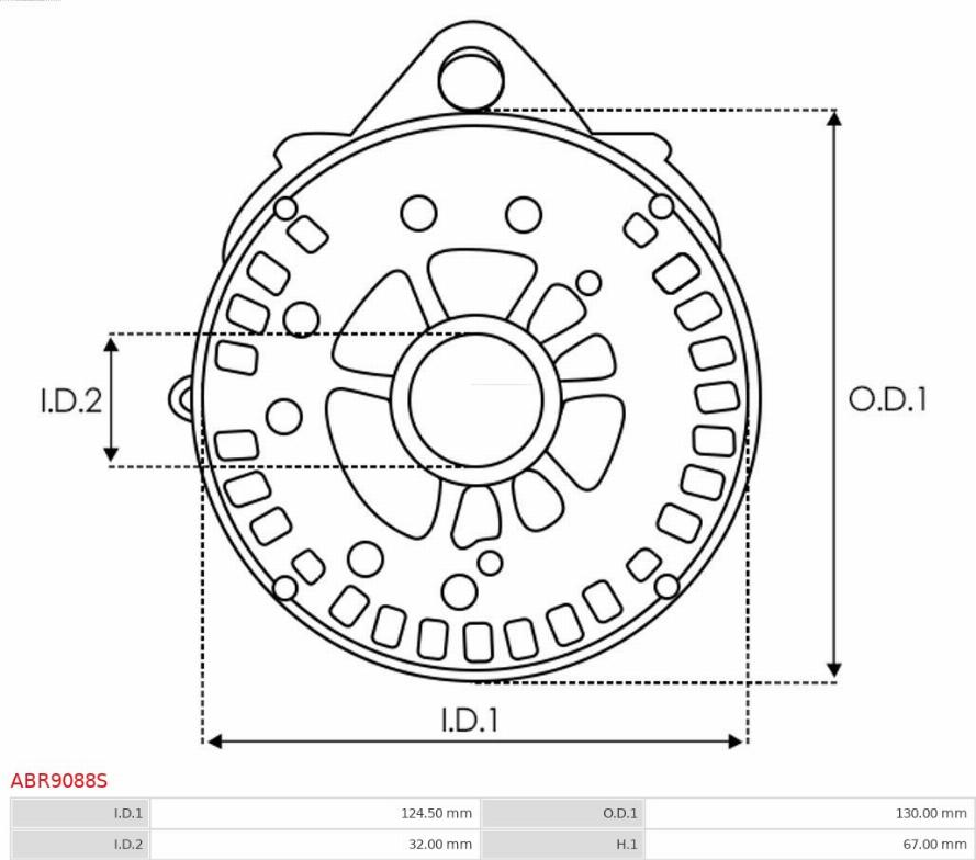 AS-PL ABR9088S - Supporto, flangia generatore-azionamento autozon.pro