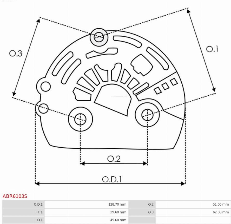 AS-PL ABR6103S - Cappuccio protettivo, Alternatore autozon.pro