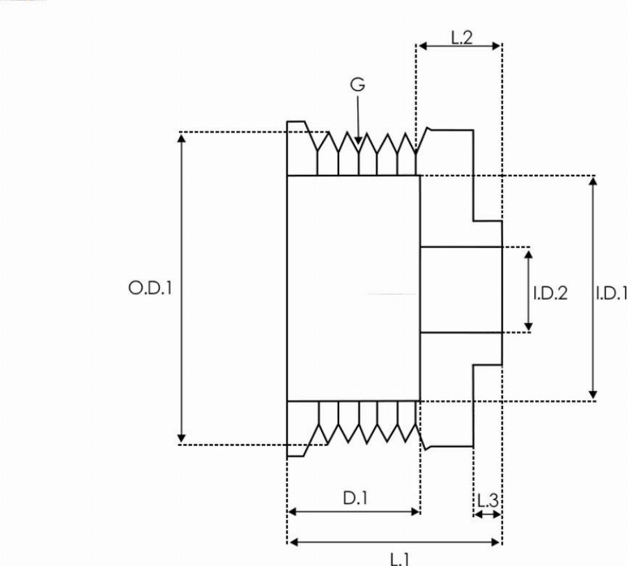 AS-PL AP0002SR - Puleggia cinghia, Alternatore autozon.pro