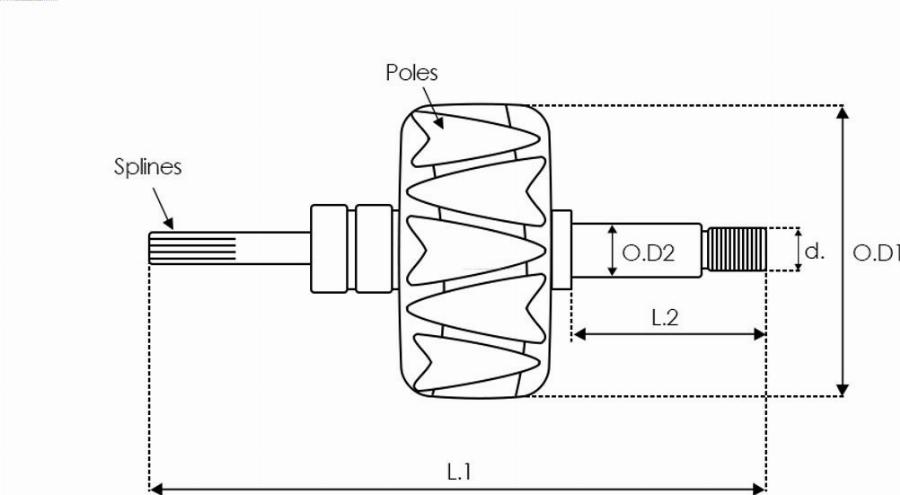 AS-PL AR0130SR - Rotore, Alternatore autozon.pro