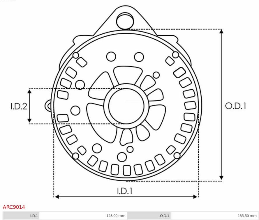 AS-PL ARC9014 - Supporto, flangia generatore-azionamento autozon.pro