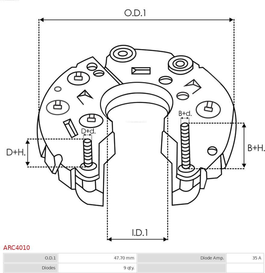 AS-PL ARC4010 - Raddrizzatore, Alternatore autozon.pro