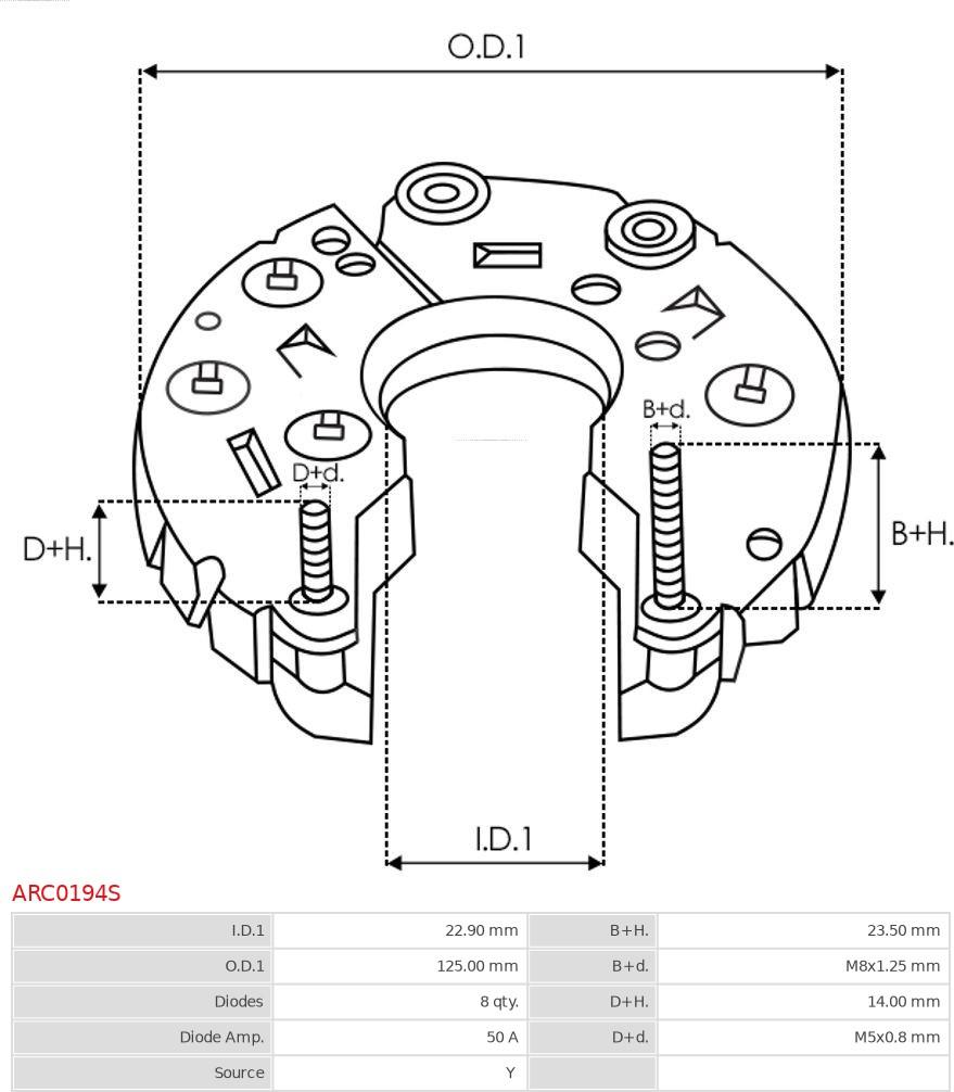 AS-PL ARC0194S - Raddrizzatore, Alternatore autozon.pro