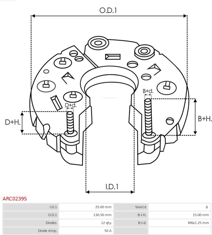 AS-PL ARC0239S - Supporto, flangia generatore-azionamento autozon.pro