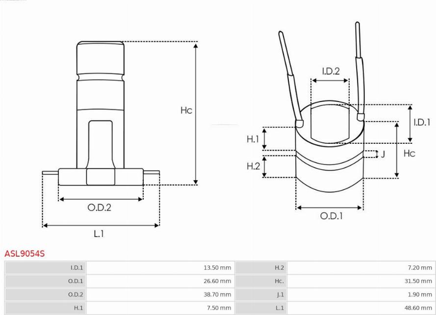 AS-PL ASL9054S - Anello collettore, alternatore autozon.pro