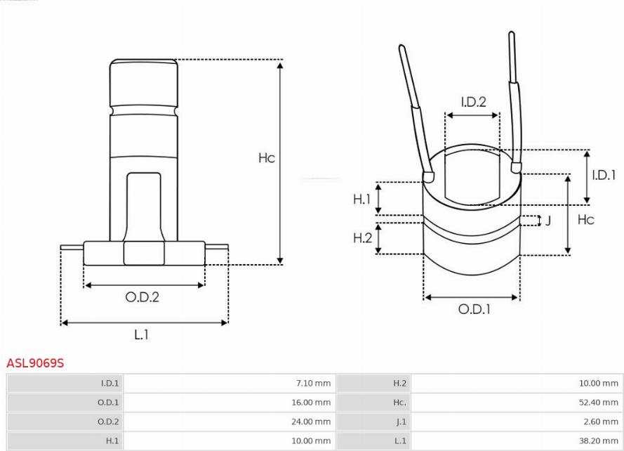 AS-PL ASL9069S - Anello collettore, alternatore autozon.pro