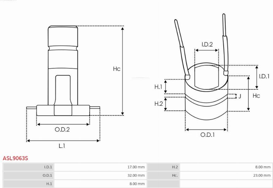 AS-PL ASL9063S - Anello collettore, alternatore autozon.pro