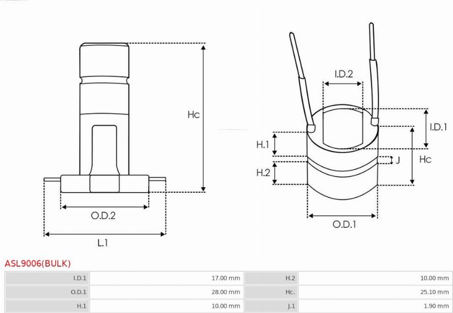 AS-PL ASL9006(BULK) - Anello collettore, alternatore autozon.pro