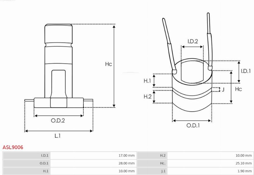 AS-PL ASL9006 - Anello collettore, alternatore autozon.pro