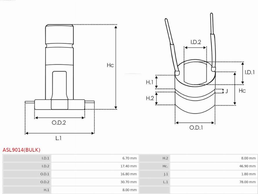 AS-PL ASL9014(BULK) - Anello collettore, alternatore autozon.pro