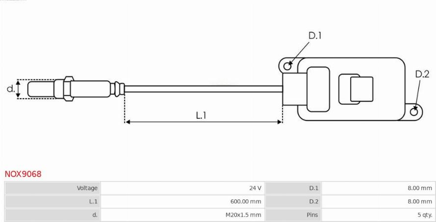 AS-PL NOX9068 - Sensore-NOx, Catalizzatore-NOx autozon.pro