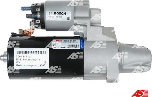 AS-PL S0460(BOSCH) - Motorino d'avviamento autozon.pro